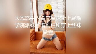 大忽悠牛人冒充星探街上尾随学院派妹子骗到住所穿上丝袜做爱