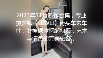 2023年11月新作合集，专业摄影师【LEWEI】街头车来车往，女神裸体捆绑拍摄，艺术与情色的完美融合，