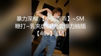 暴力深喉 【小狗乖乖】~SM鞭打~乳夹虐逼!无套爆力抽插【40v】 (13)