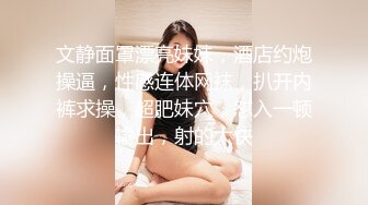 文静面罩漂亮妹妹，酒店约炮操逼，性感连体网袜，扒开内裤求操，超肥妹穴，怼入一顿输出，射的太快