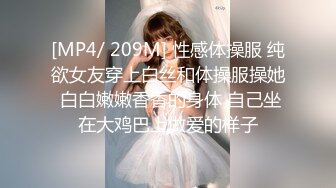 [MP4/ 209M] 性感体操服 纯欲女友穿上白丝和体操服操她 白白嫩嫩香香的身体 自己坐在大鸡巴上做爱的样子